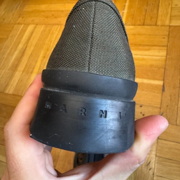 Marni Pablo Sneakers Olive and Black (sz 7.5) - Picture 9 of 10